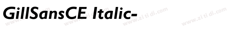 GillSansCE Italic字体转换